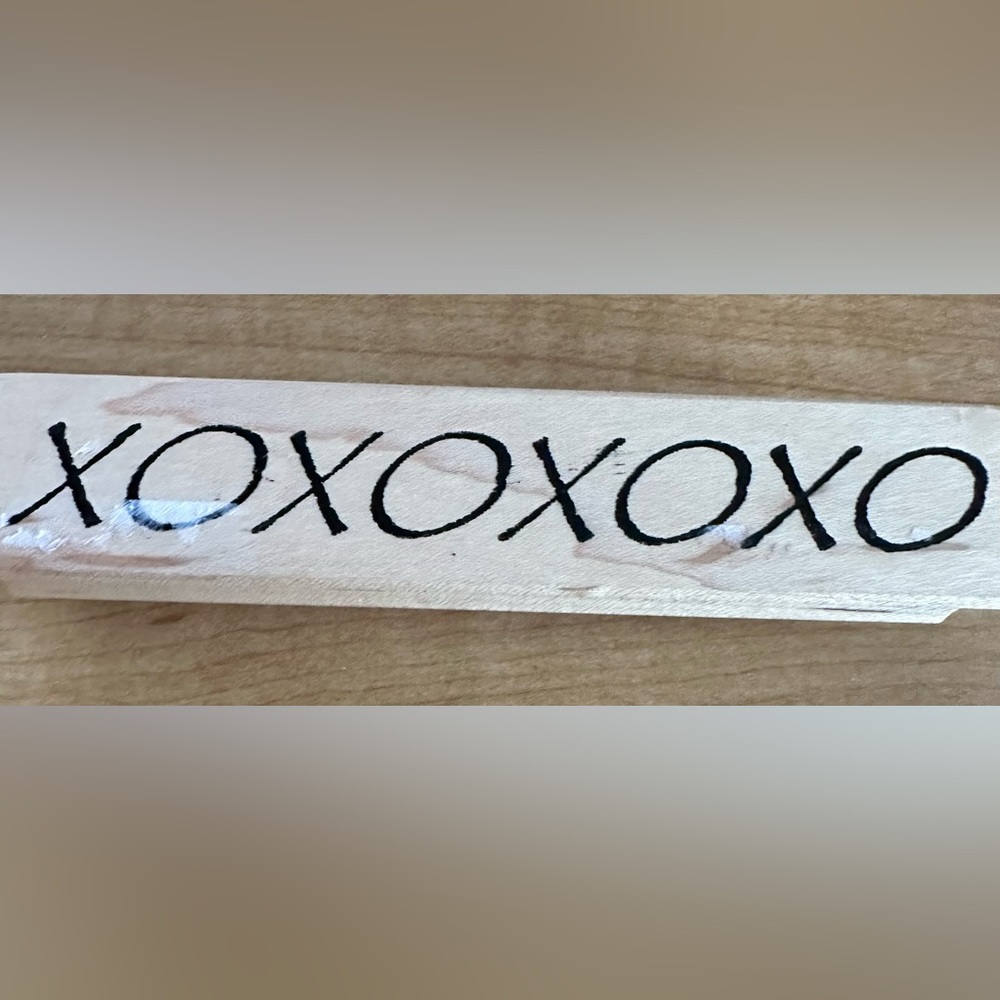 Northwoods XOXO Rubber Stamp, New